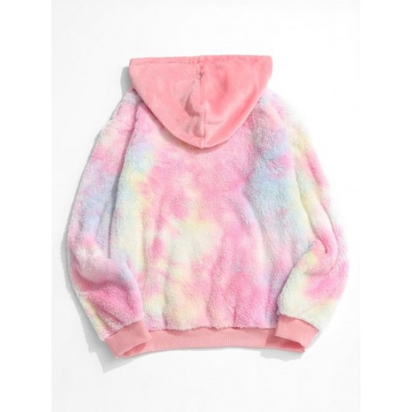 Fluffy Tie Dye Hoodie